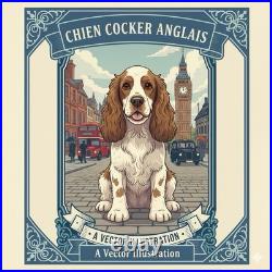 Affiche Poster Chien Cocker Anglais
