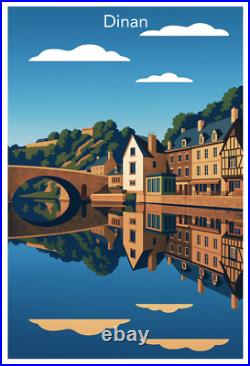 Affiche Poster Dinan Bretagne