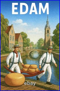 Affiche Poster Edam Pays Bas