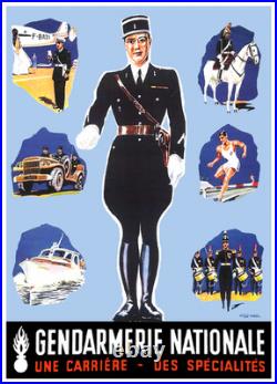 Affiche Poster Gendarmerie Nationale Geo Ham