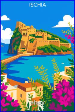 Affiche Poster Ischia Italie Affiche Poster Ischia Italie