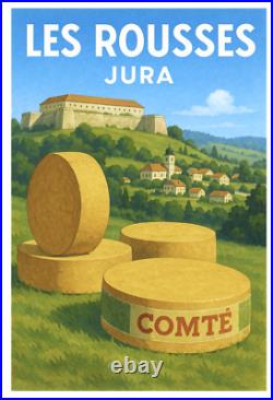 Affiche Poster Les Rousses Fromage Comte Jura