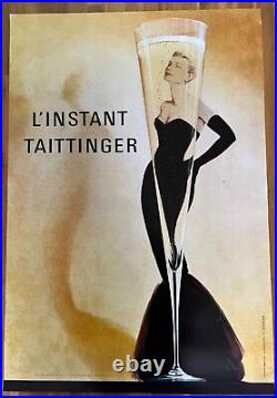 Affiche Poster Original Champagne L'INSTANT TAITTINGER