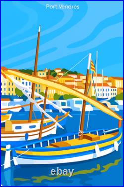 Affiche Poster Port Vendres