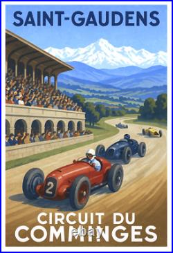 Affiche Poster Saint Gaudens Circuit Comminges