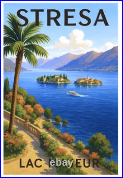 Affiche Poster Stresa Lac Majeur