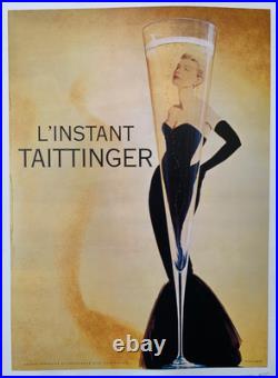 Affiche Poster Taittinger Champagne