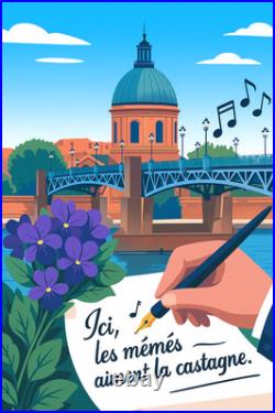 Affiche Poster Toulouse Nougaro