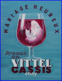 Affiche Poster Vittel Cassis