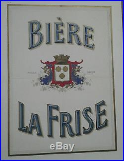 Affiche Pub Ancienne Biere De La Frise Grenoble Isere