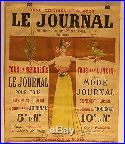 Affiche Pub Le Journal 1896