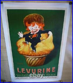 Affiche Publicitaire 1920 Levurine Ancel