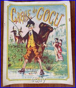 Affiche Publicitaire Ancienne, Affichette, Étiquettes De Bouteilles, Absinthe