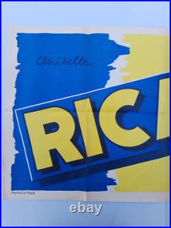 Affiche Publicitaire Ancienne Ricard
