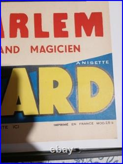Affiche RICARD Anisette Liqueur Années'50 G. POTIER Charlem le grand magicien