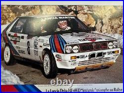 Affiche Rallye Monte-carlo Lancia Delta Hf 4 Wd 1987 Biasion Siviero