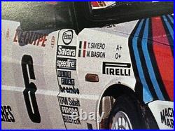 Affiche Rallye Monte-carlo Lancia Delta Hf 4 Wd 1987 Biasion Siviero