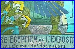 Affiche Ramsès Théâtre Égyptien Exposition Universelle 1900 P. A. Laurens