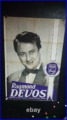 Affiche Raymond Devos Editee Par Philips Annees 1960 Rare