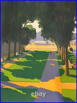 Affiche Rene Aubert Versailles Sejour Ideal Chemin De Fer De L Etat Art Decoz219
