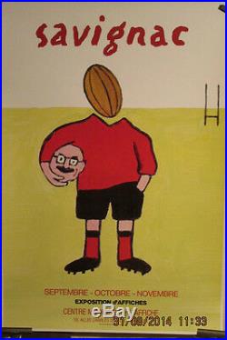 Affiche Rugby Savignac Humour