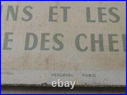 Affiche SNCF originale Visitez La Bretagne édition Perceval Paris 1958