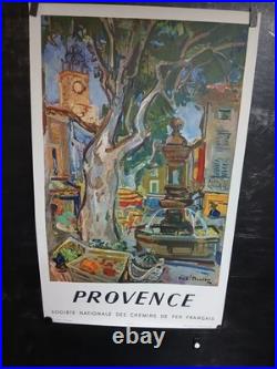 Affiche Sncf 1957 Aix En Provence 100x61cm