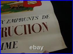 Affiche Souscrivez Aux Emprunts De Reconstruction De La Somme Pierre Mario Atam