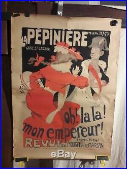 Affiche Spectacle Grun Pepiniere Animee 1900