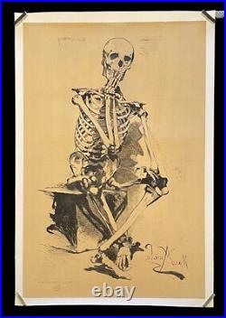 Affiche Squelette, Affiche Ancienne, vintage Poster