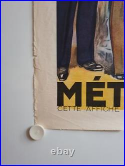 Affiche TROUPES MÉTROPOLITAINES Général LECLERC vers 1935 Maurice TOUSSAINT