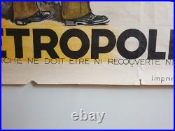 Affiche TROUPES MÉTROPOLITAINES Général LECLERC vers 1935 Maurice TOUSSAINT