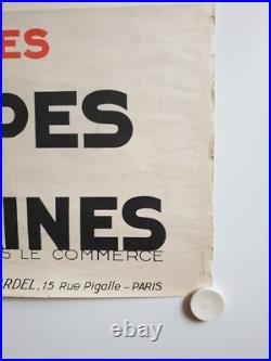 Affiche TROUPES MÉTROPOLITAINES Général LECLERC vers 1935 Maurice TOUSSAINT