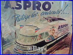 Affiche Tour de France Aspro Autocar Géo Ham Pharmacie Cyclisme aspirine