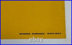 Affiche Tourisme Afrique Gabon Peche Chasse Sportive Miss Pin-up Tarpon 1960-70