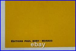 Affiche Tourisme Afrique Gabon Peche Chasse Sportive Miss Pin-up Tarpon 1960-70