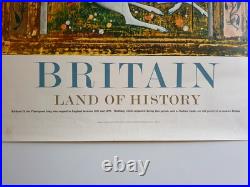 Affiche Tourisme BRITAIN Land of History RICHARD II ca 1960 British Travel Ass