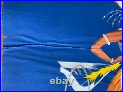 Affiche Tourisme FLY B. O. A. C. SOUTH AFRICA Afrique du Sud Airways 64x102cm 50's