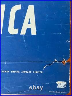 Affiche Tourisme FLY B. O. A. C. SOUTH AFRICA Afrique du Sud Airways 64x102cm 50's Affiche Tourisme FLY B. O. A. C. SOUTH AFRICA Afrique du Sud Airways 64x102cm 50's