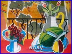 Affiche Tourisme FRANCE PROVENCE Jal SNCF Chemins de Fer 62x100cm 1954