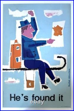 Affiche Tourisme France-international He's Found It Bucher Cromieres 1955