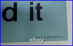 Affiche Tourisme France-international He's Found It Bucher Cromieres 1955