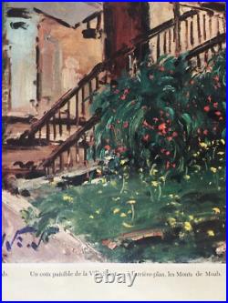 Affiche Tourisme JERUSALEM ISRAEL Ville Saint Monts de Moab BLUM 62x99cm 1962