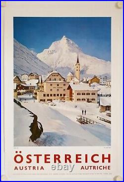 Affiche Tourisme Montagne AUTRICHE GALTÜR TIROL Ann.'60