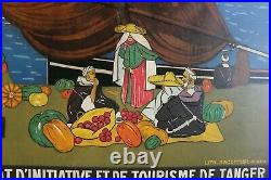 Affiche Tourisme Orientaliste Tanger J. Majorelle 1924 Marrakech Baconnier Alger