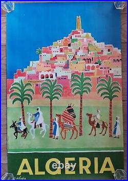 Affiche Touristique ALGERIE 1966 Par Ali KHODJA