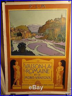 Affiche Vaison La Romaine Mt Ventoux Lelee