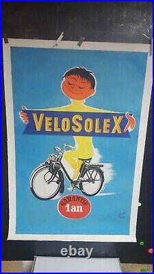 Affiche Velosolex Annees 1960 Rene Ravo 120x80cm