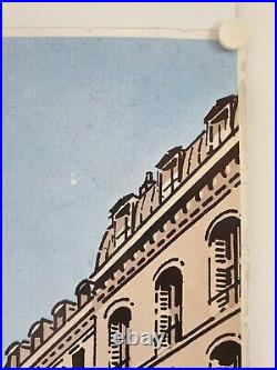 Affiche Vin NICOLAS Chaque Quartier Années'70 illustr. CHAUVIN 119 x 174 cm