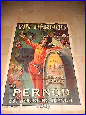 Affiche Vin Pernod signée tamagno